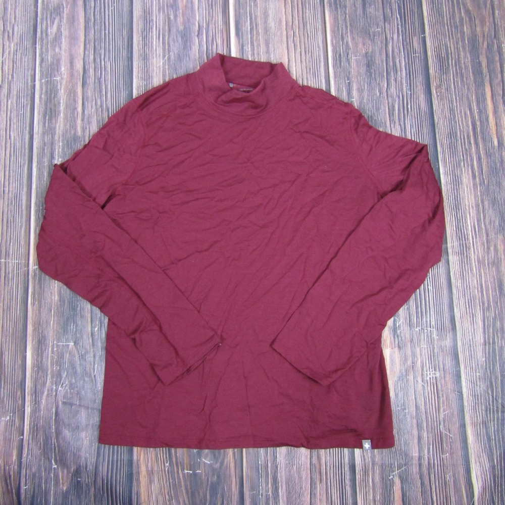 FIGS Pullover Mens XL Merino Wool Blend Long Sleeve Mock Neck Lightweight Sweate
